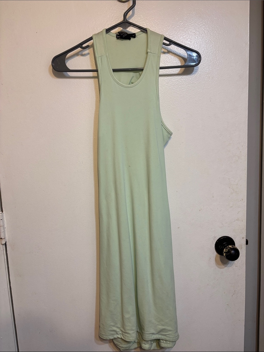 Streetwear Society Mint Green Ribbed Tank Maxi Dress